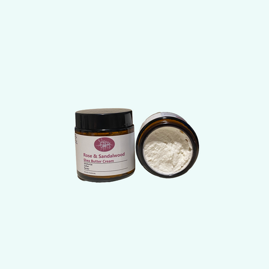 Rose & Sandalwood Shea Butter Cream 4oz