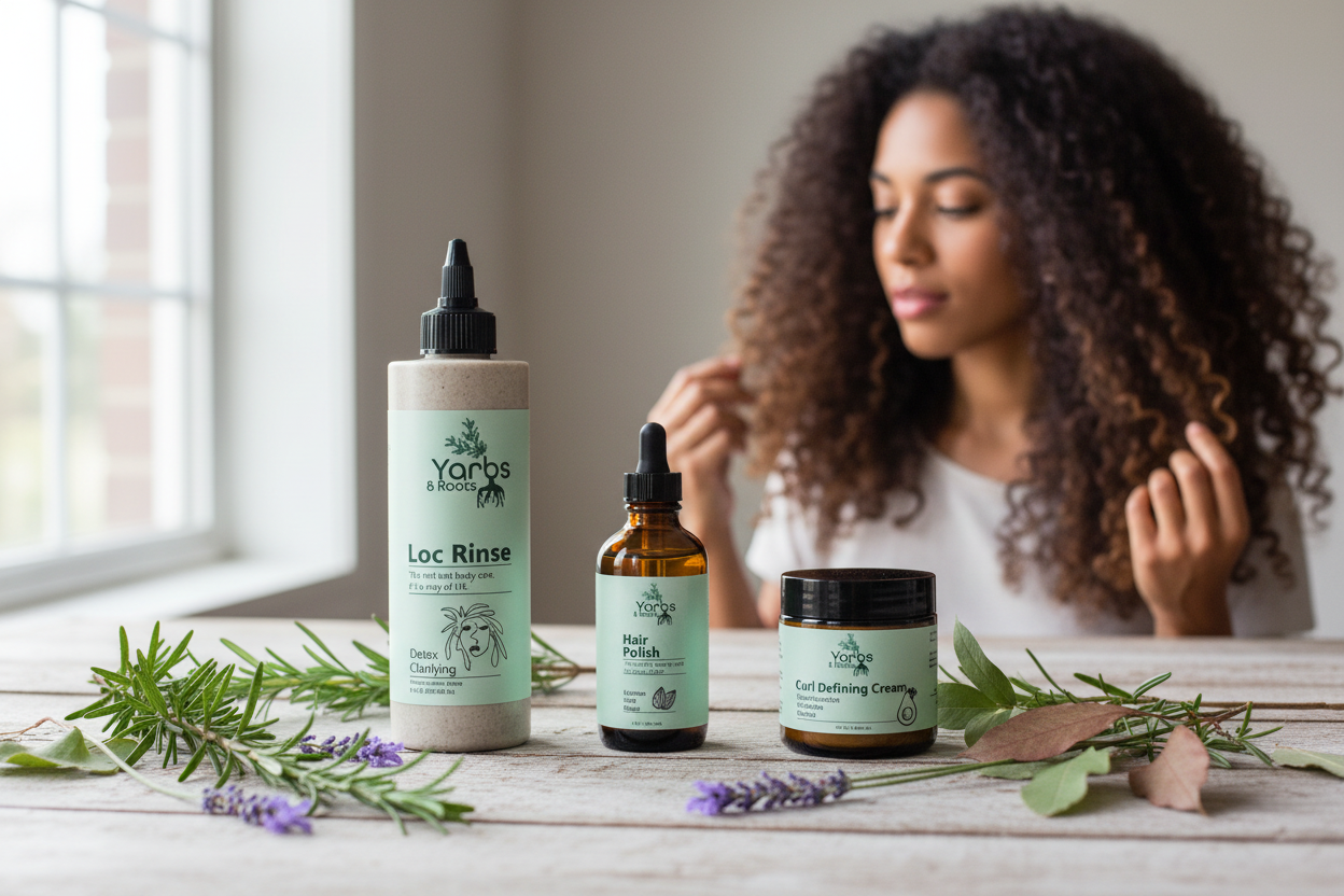 Clarify • Nourish • Define Hair Ritual (Loc Rinse + Hair Oil + Curl Cream)